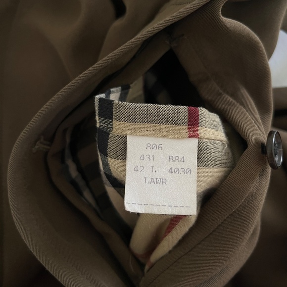 Burberry London 42T Lawrence Double-Lined Long Wool Overcoat Olive - Picture 7 of 9